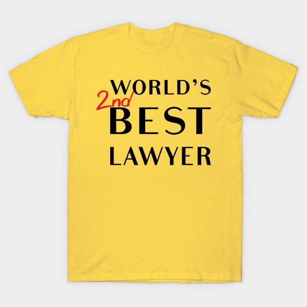 World's 2nd Best Lawyer T-Shirt by tvshirts